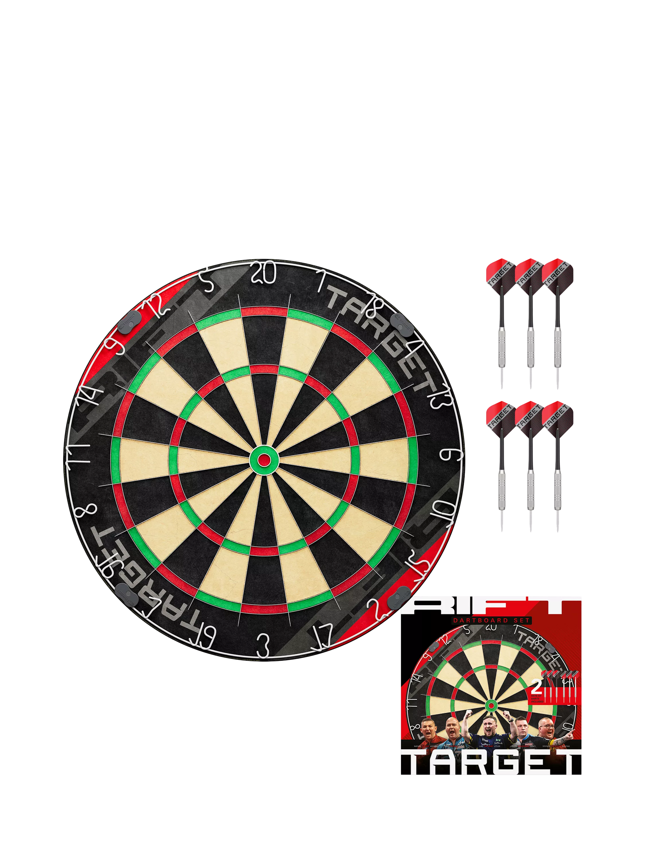 Target Darts Rift dartboard set black (British brand)