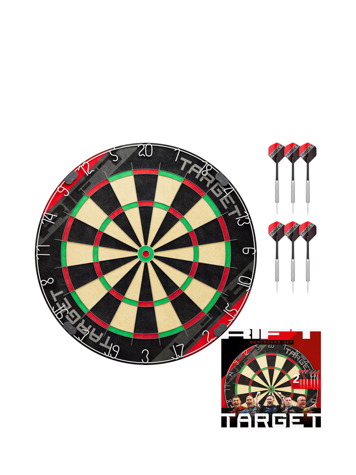 Target Darts Rift dartboard set black (British brand)