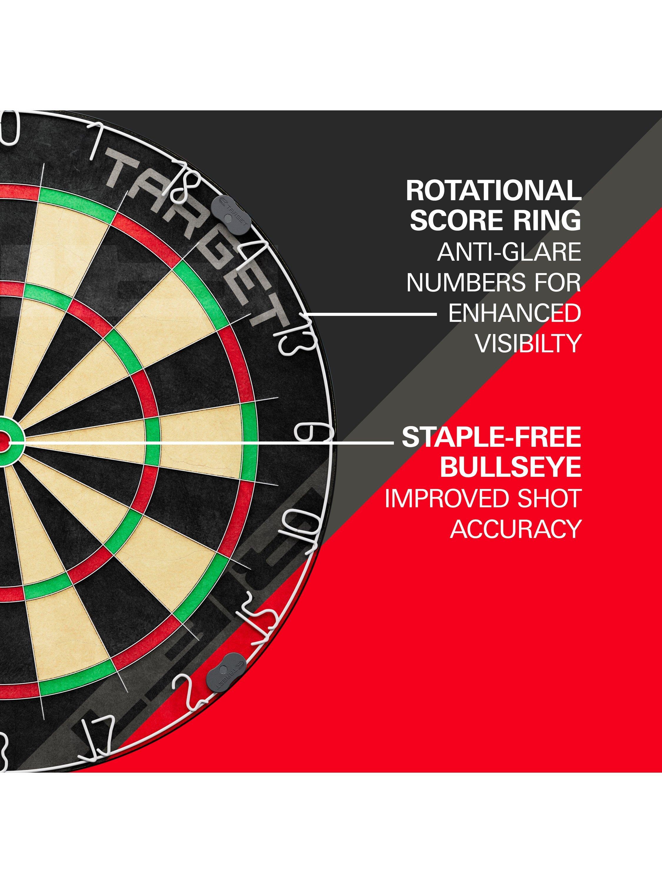 Target Darts Rift dartboard set black (British brand)