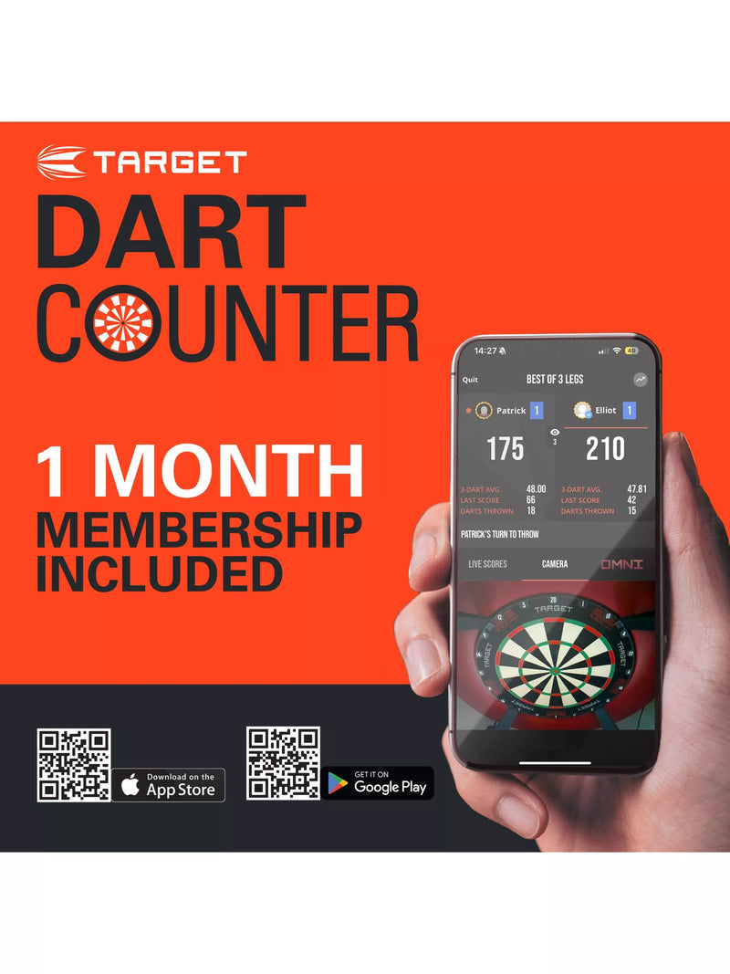 Target Darts Rift dartboard set black (British brand)