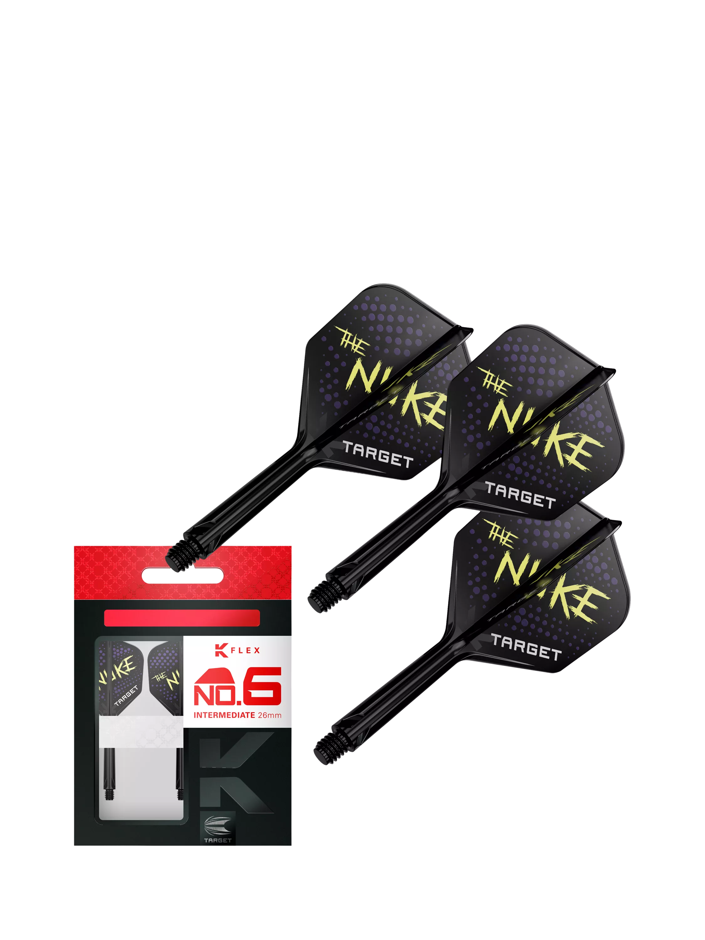 Target Darts K-Flex Luke Littler flights & shaft black, imported from the UK