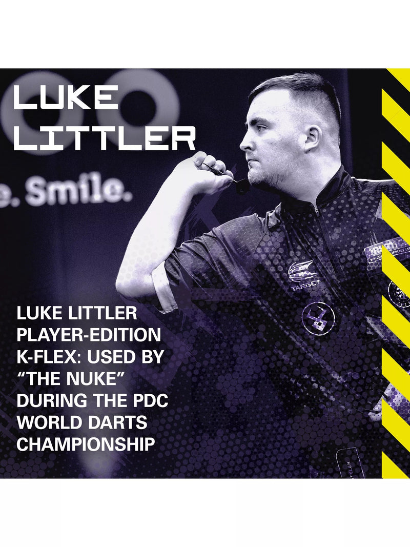 Target Darts K-Flex Luke Littler flights & shaft black, imported from the UK