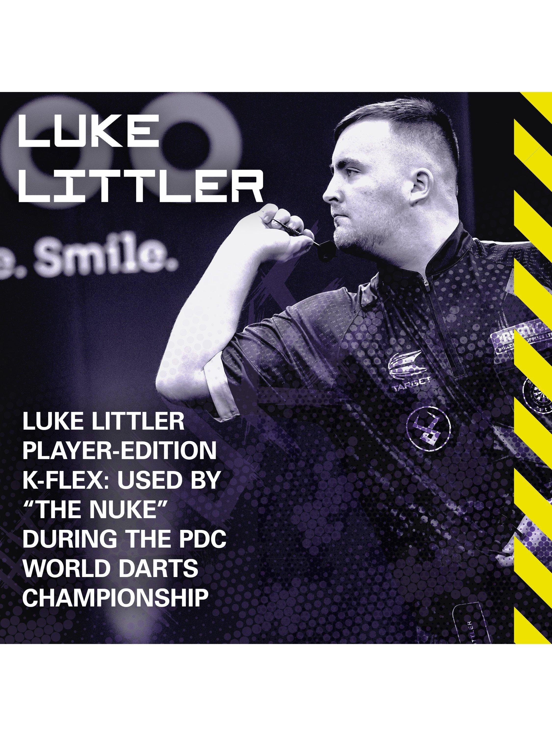 Target Darts K-Flex Luke Littler flights & shaft black, imported from the UK