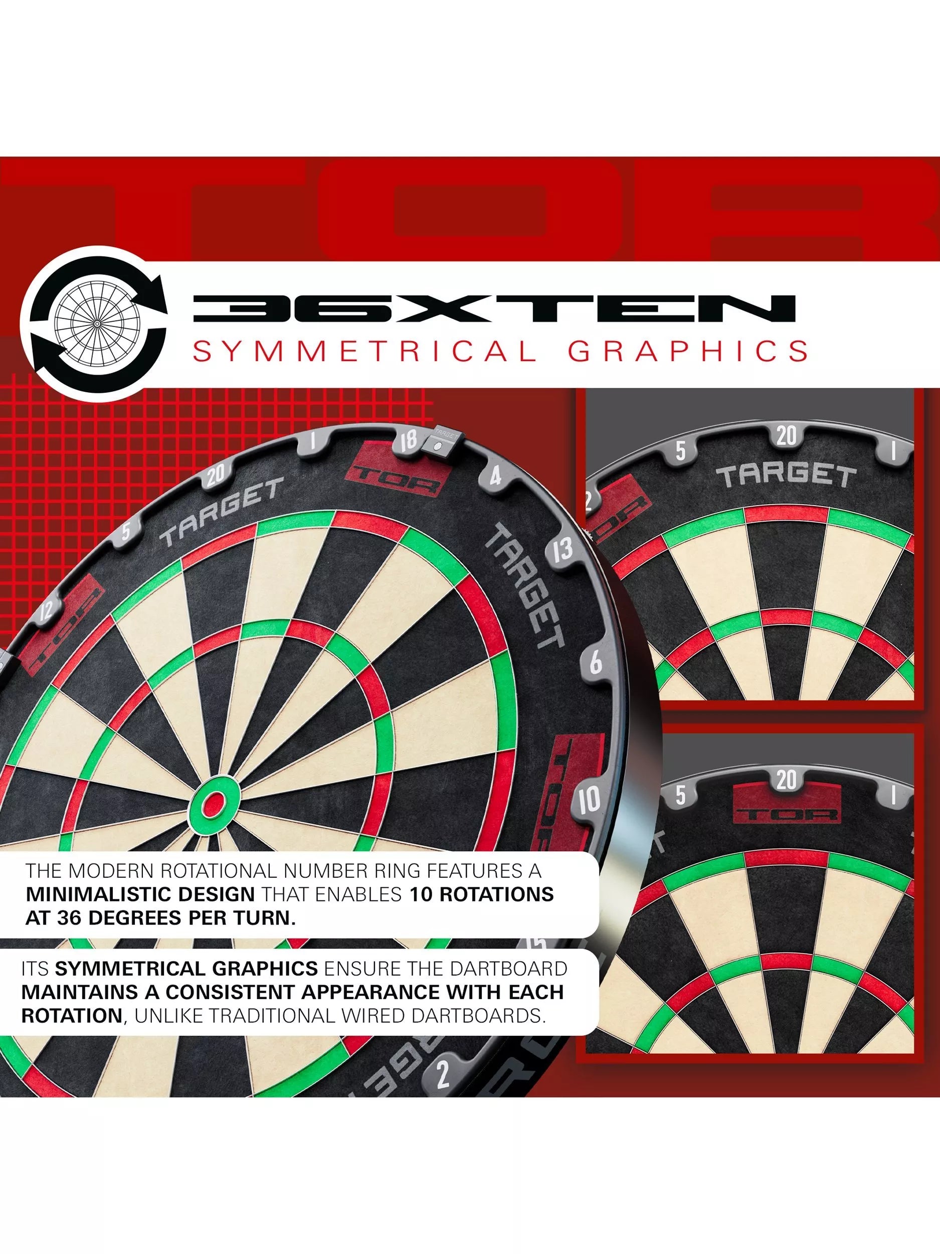 Target Darts TOR dartboard black - British product