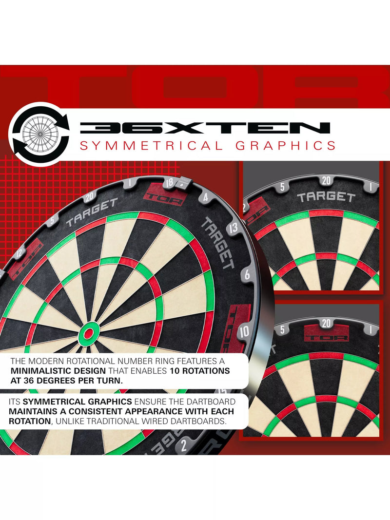 Target Darts TOR dartboard black - British product