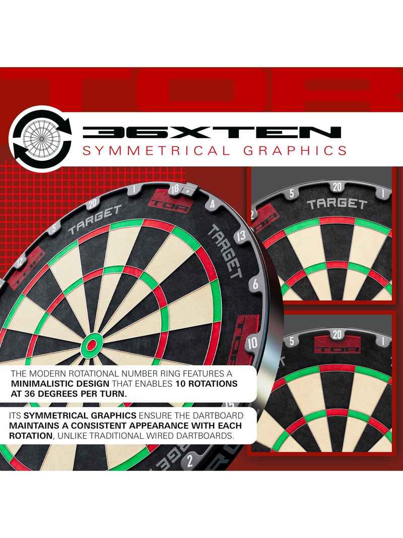 Target Darts TOR dartboard black - British product