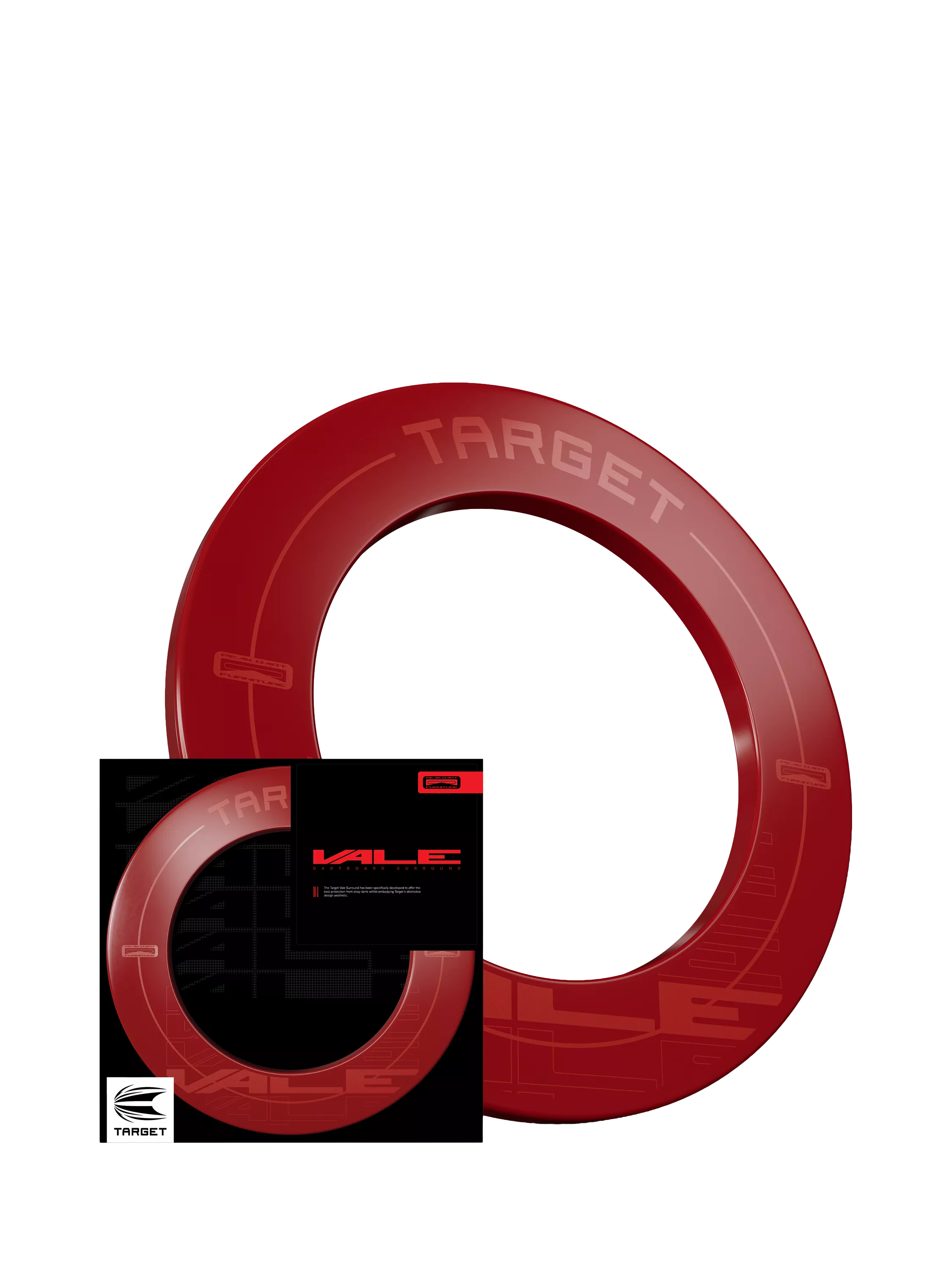 Target Darts Vale dartboard surround Red, UK version
