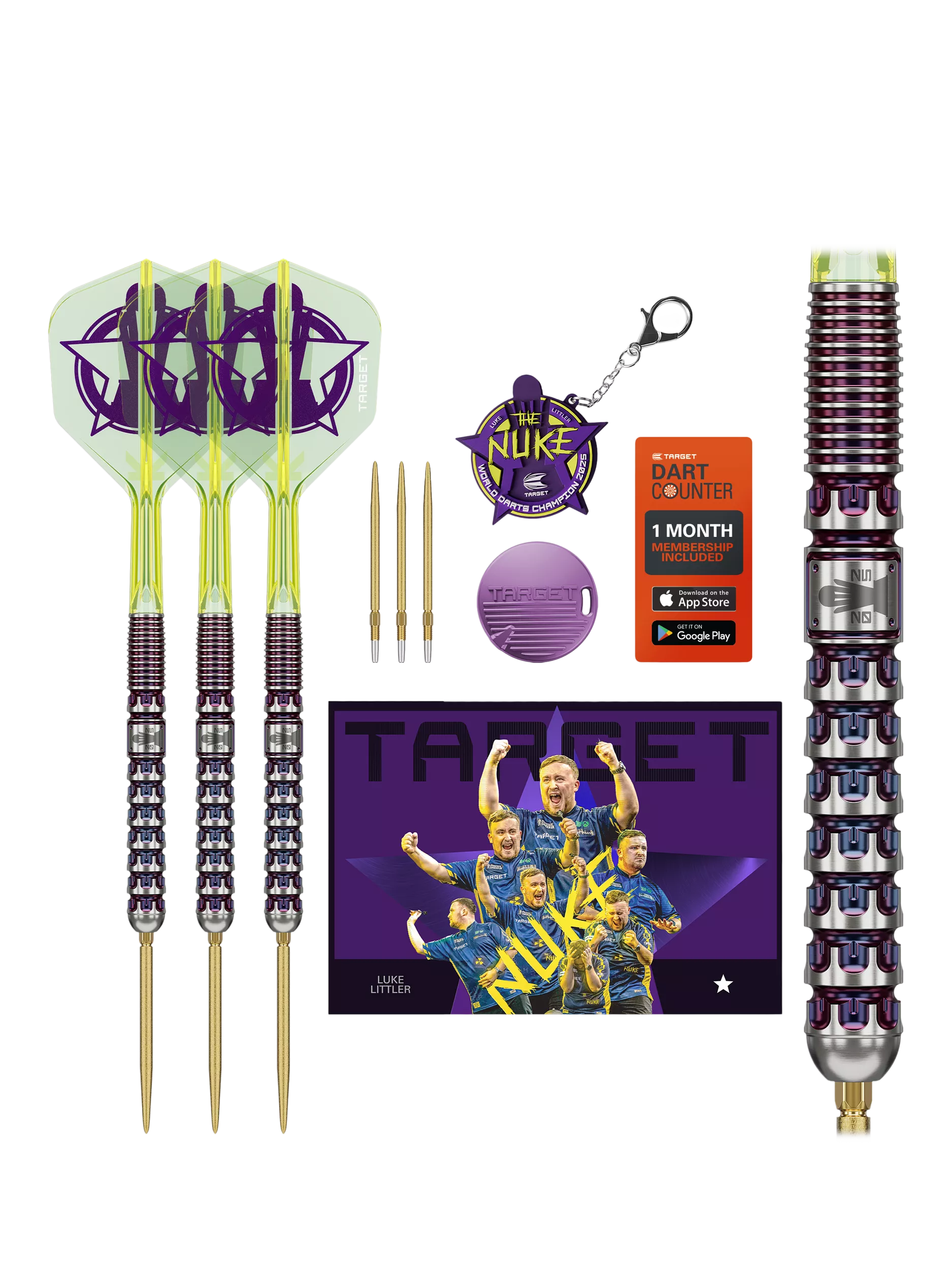 Target Darts Luke Littler World Champion darts 23g, imported from the UK