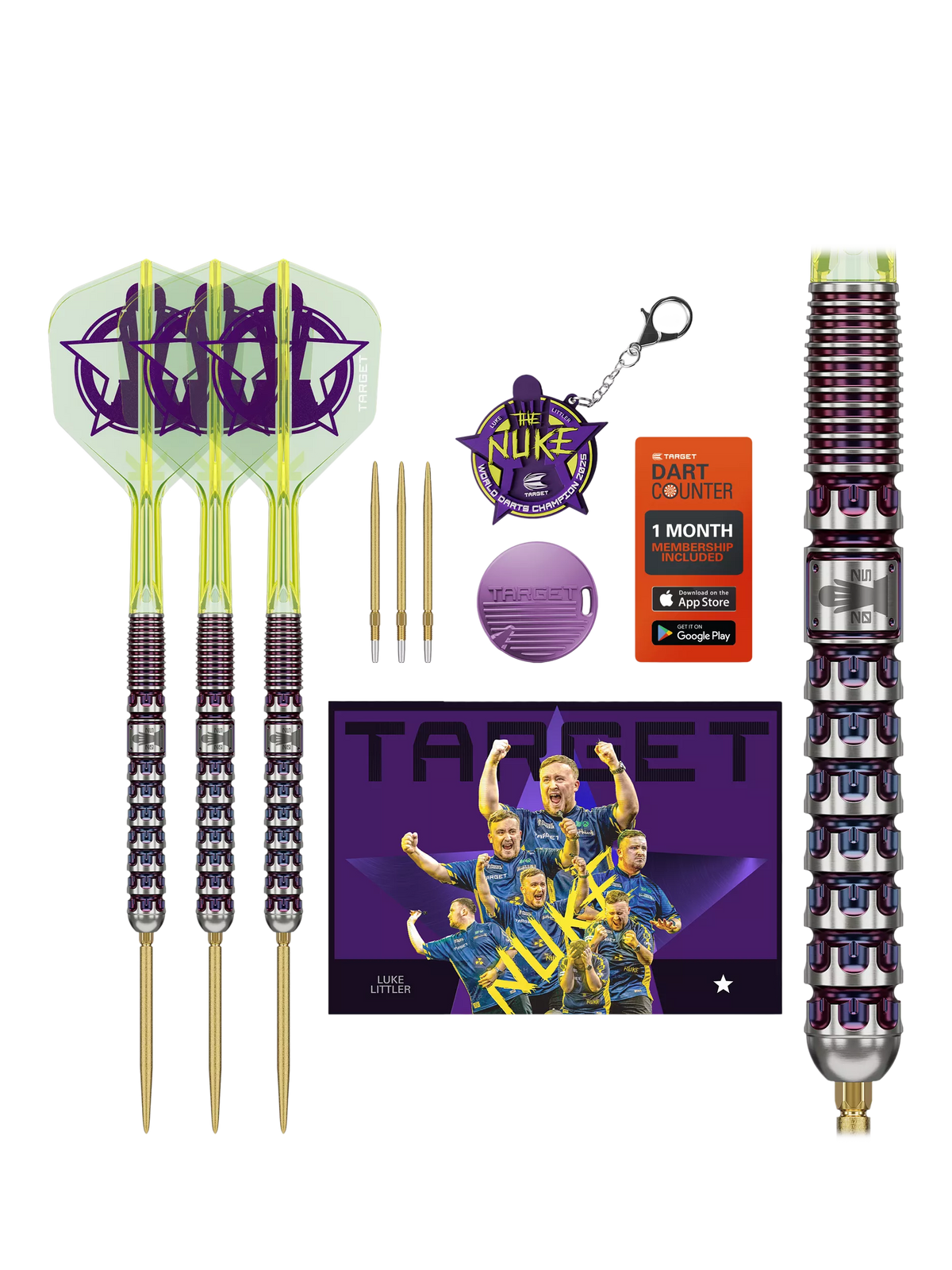 Target Darts Luke Littler World Champion darts 23g, imported from the UK