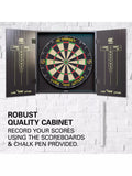 Target Darts Luke Littler dartboard cabinet set black (British brand)