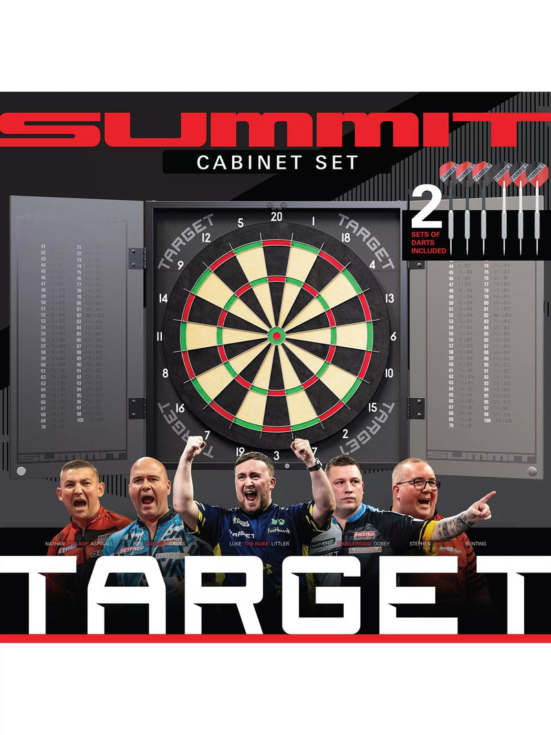Target Darts dartboard cabinet set black, UK version