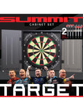 Target Darts dartboard cabinet set black, UK version