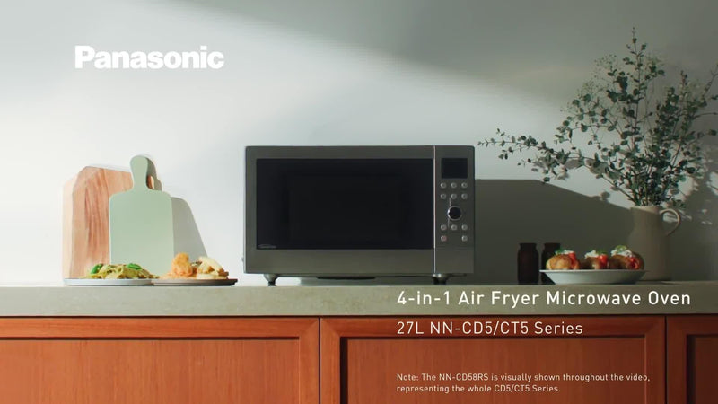 Panasonic 4-in-1 microwave stainless steel 27L, UK version