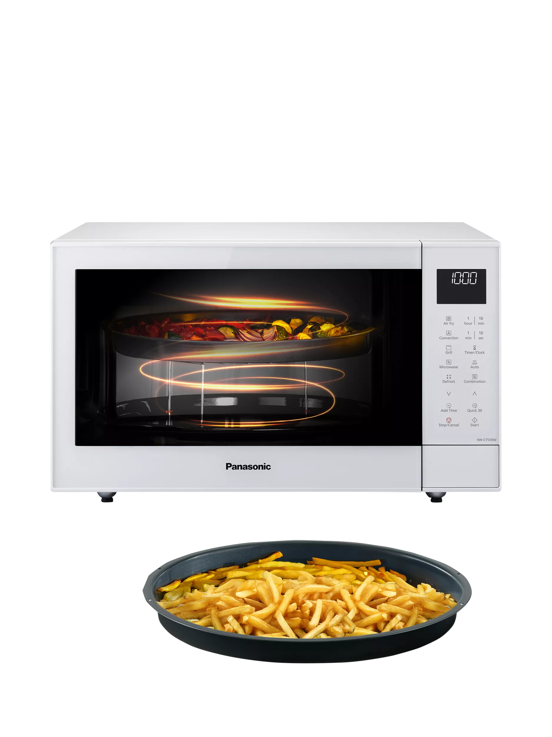 Panasonic 4-in-1 microwave with airfry, convection, grill 27L (British brand)