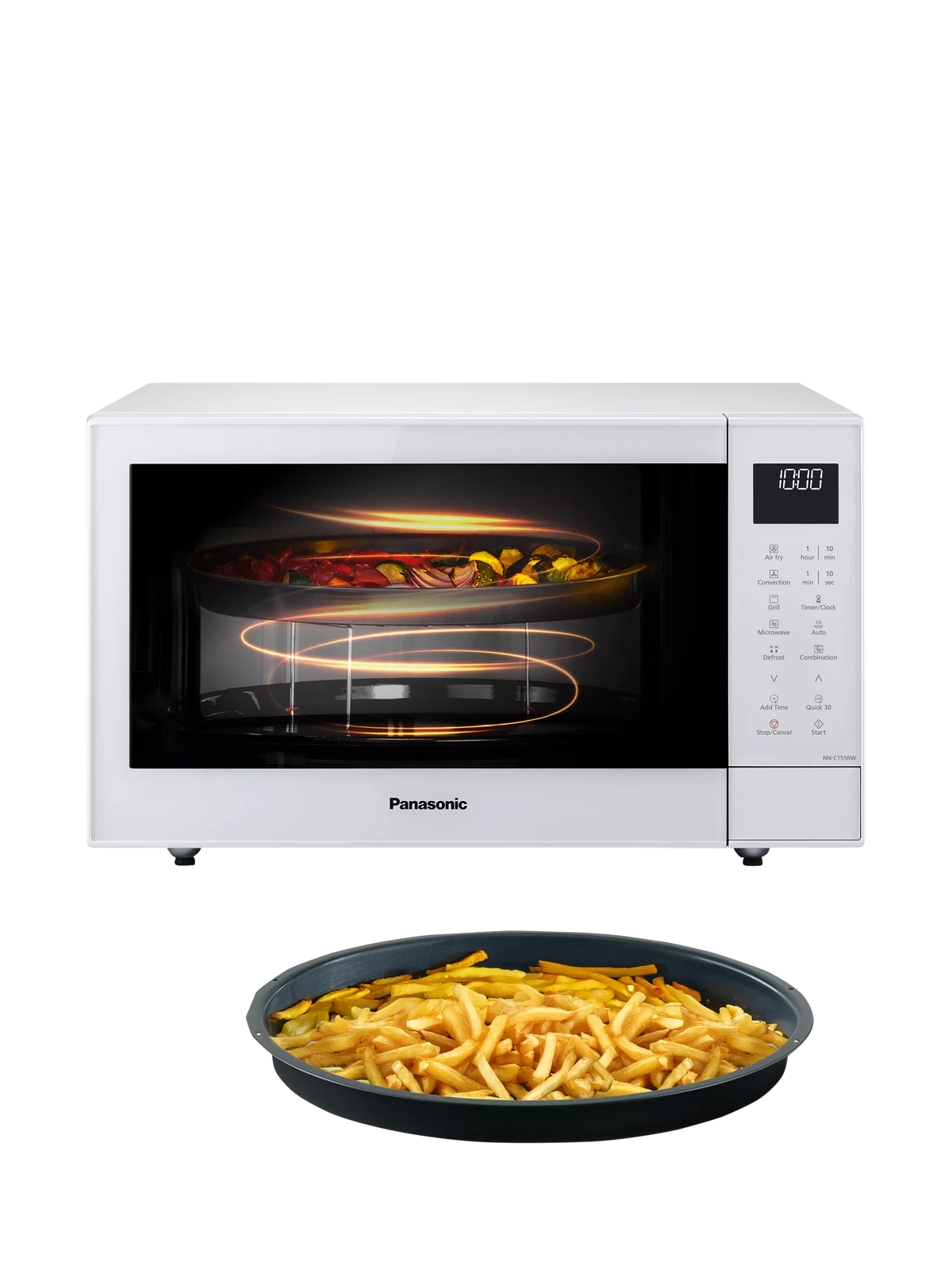 Panasonic 4-in-1 microwave with airfry, convection, grill 27L (British brand)