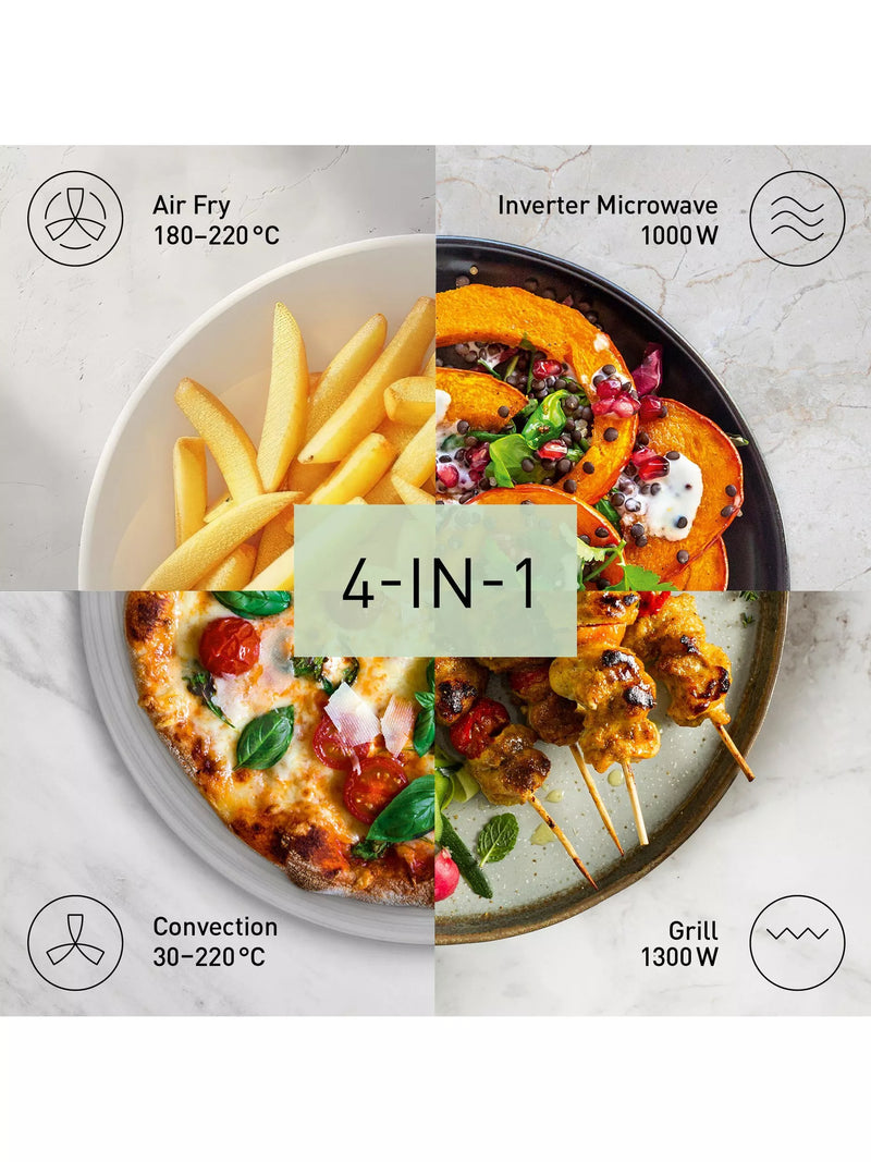 Panasonic 4-in-1 microwave with airfry, convection, grill 27L (British brand)