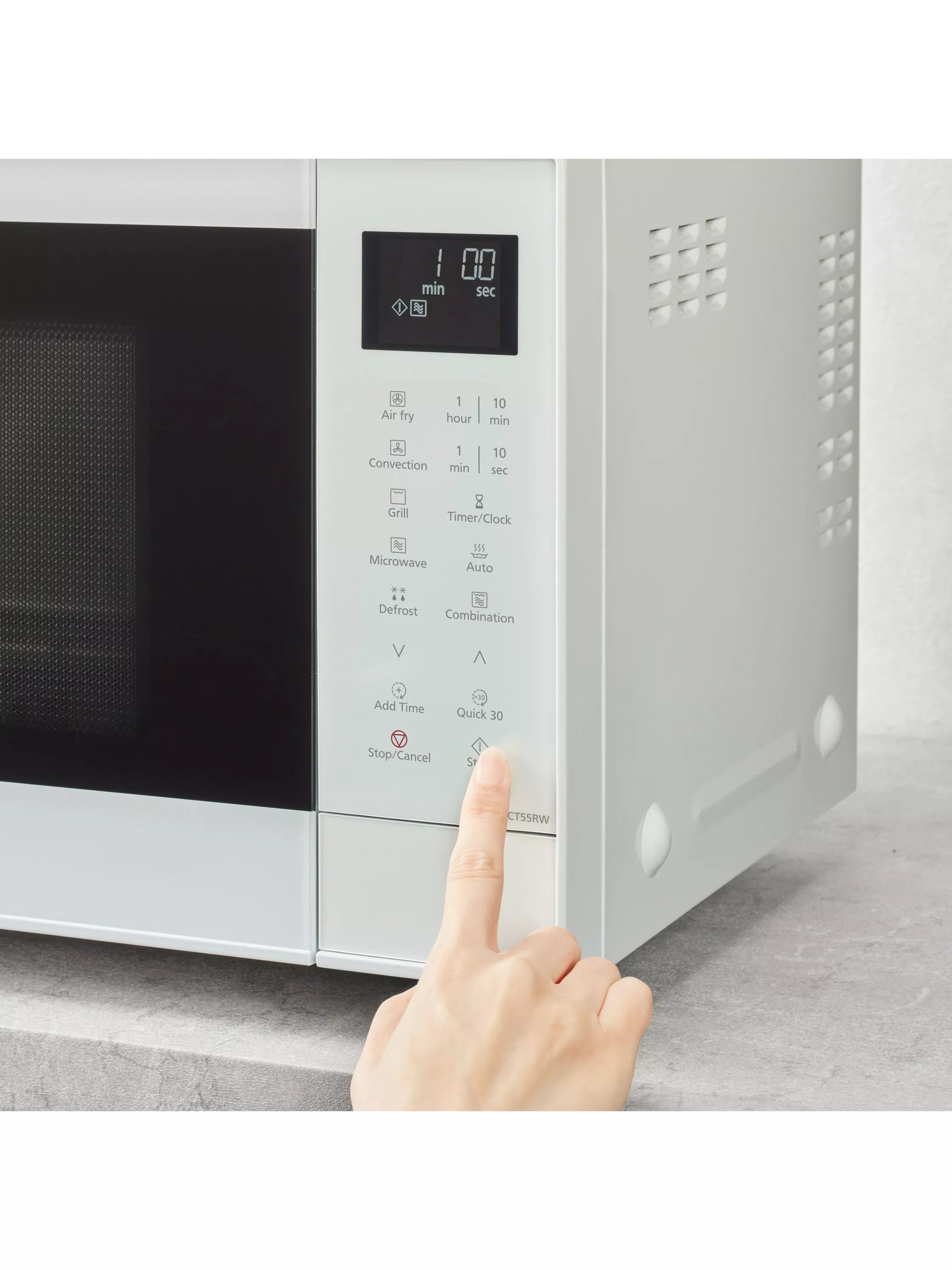 Panasonic 4-in-1 microwave with airfry, convection, grill 27L (British brand)