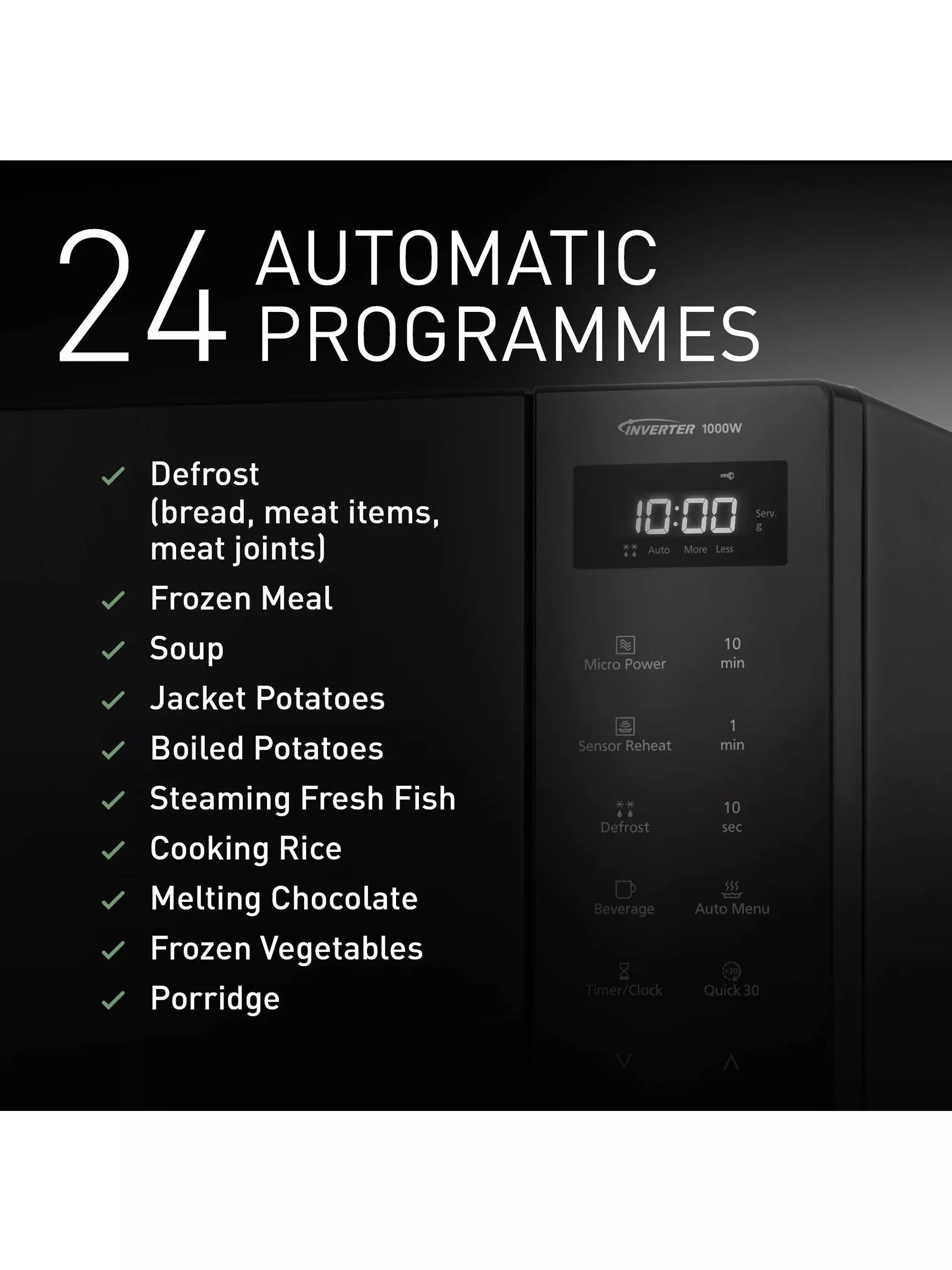 Panasonic Solo Microwave 32L Black (British brand)