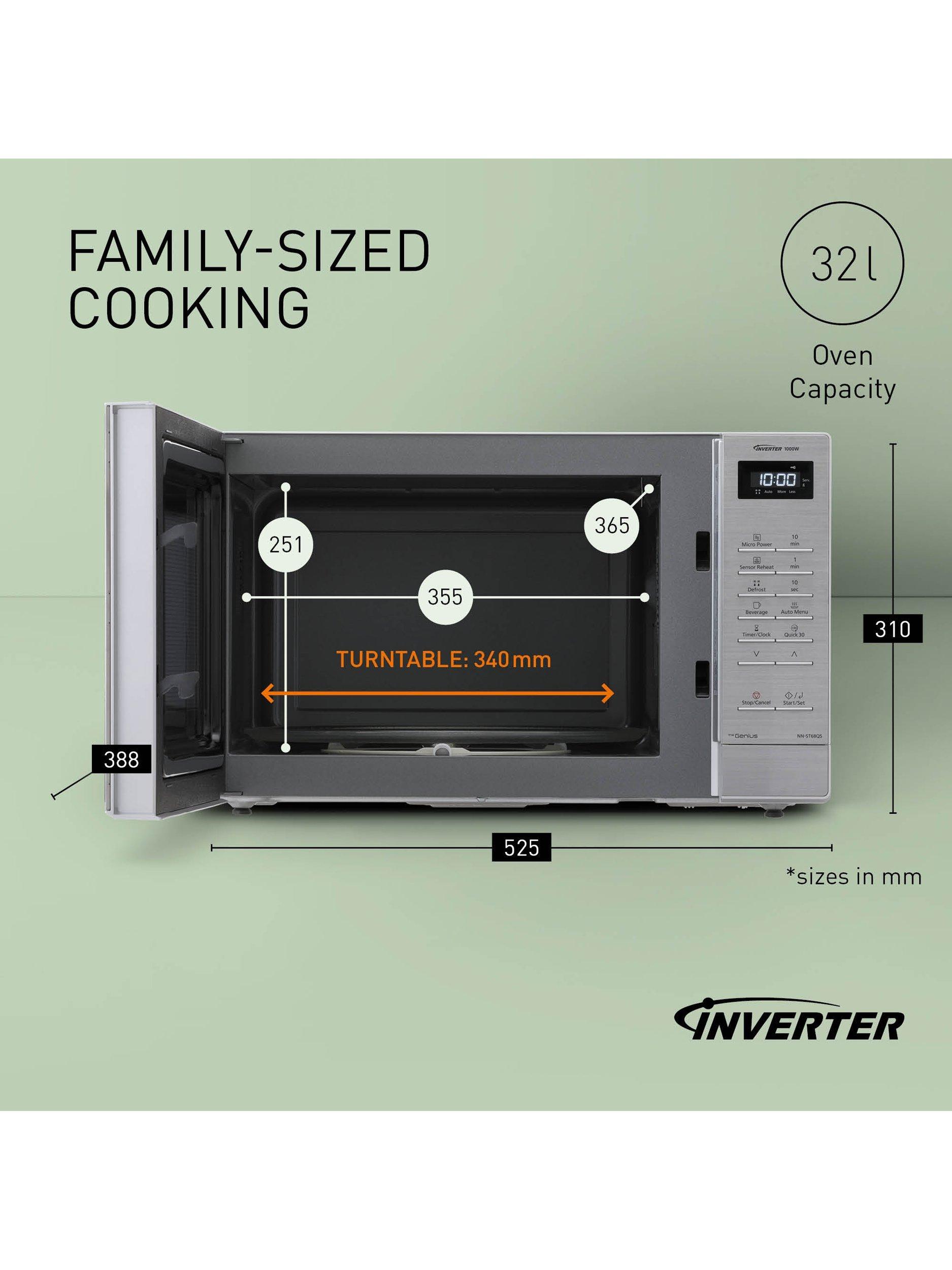 Panasonic NN-ST68QSBPQ 32L microwave (British brand)