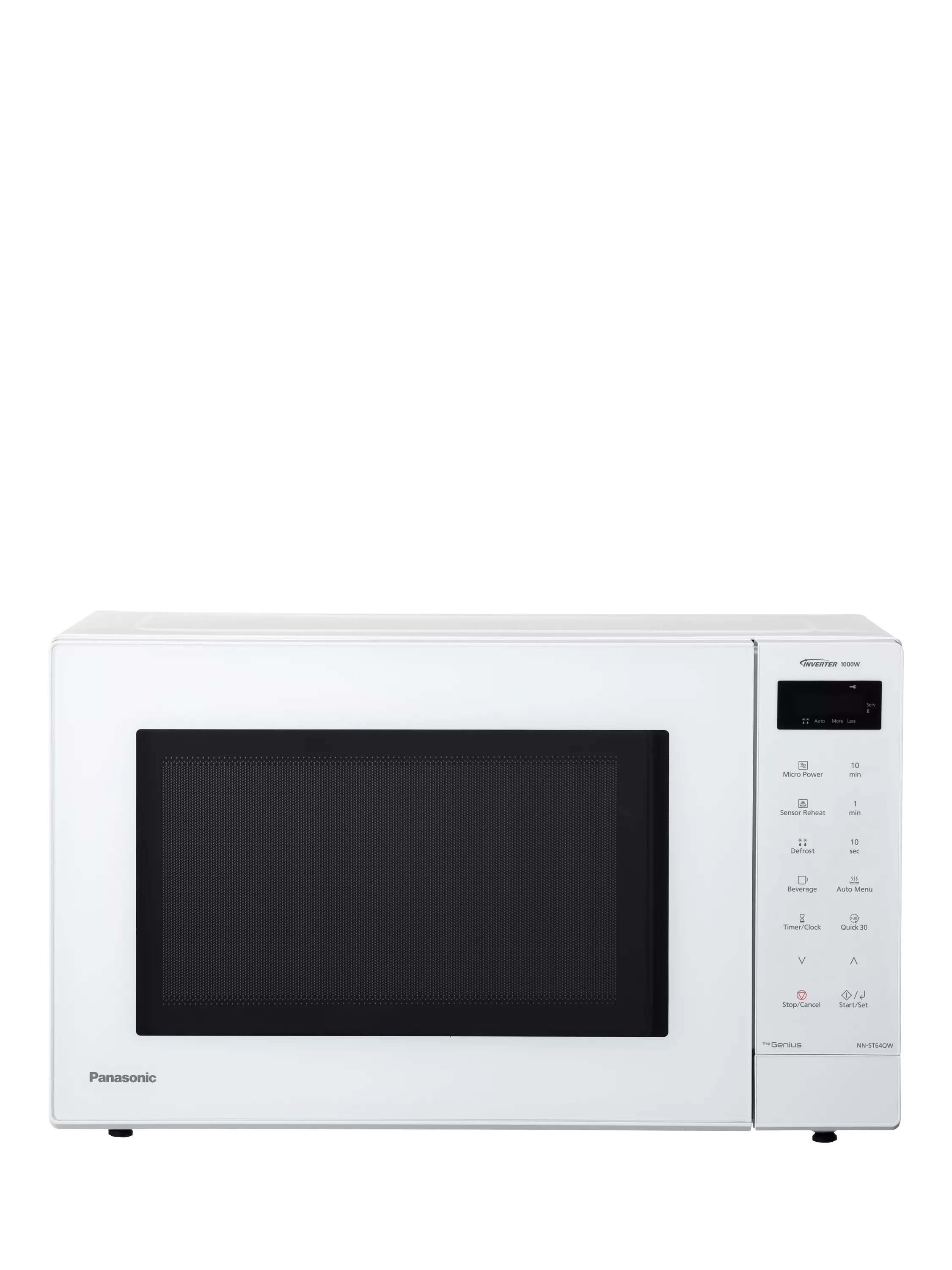 Panasonic white freestanding microwave 32L (British brand)