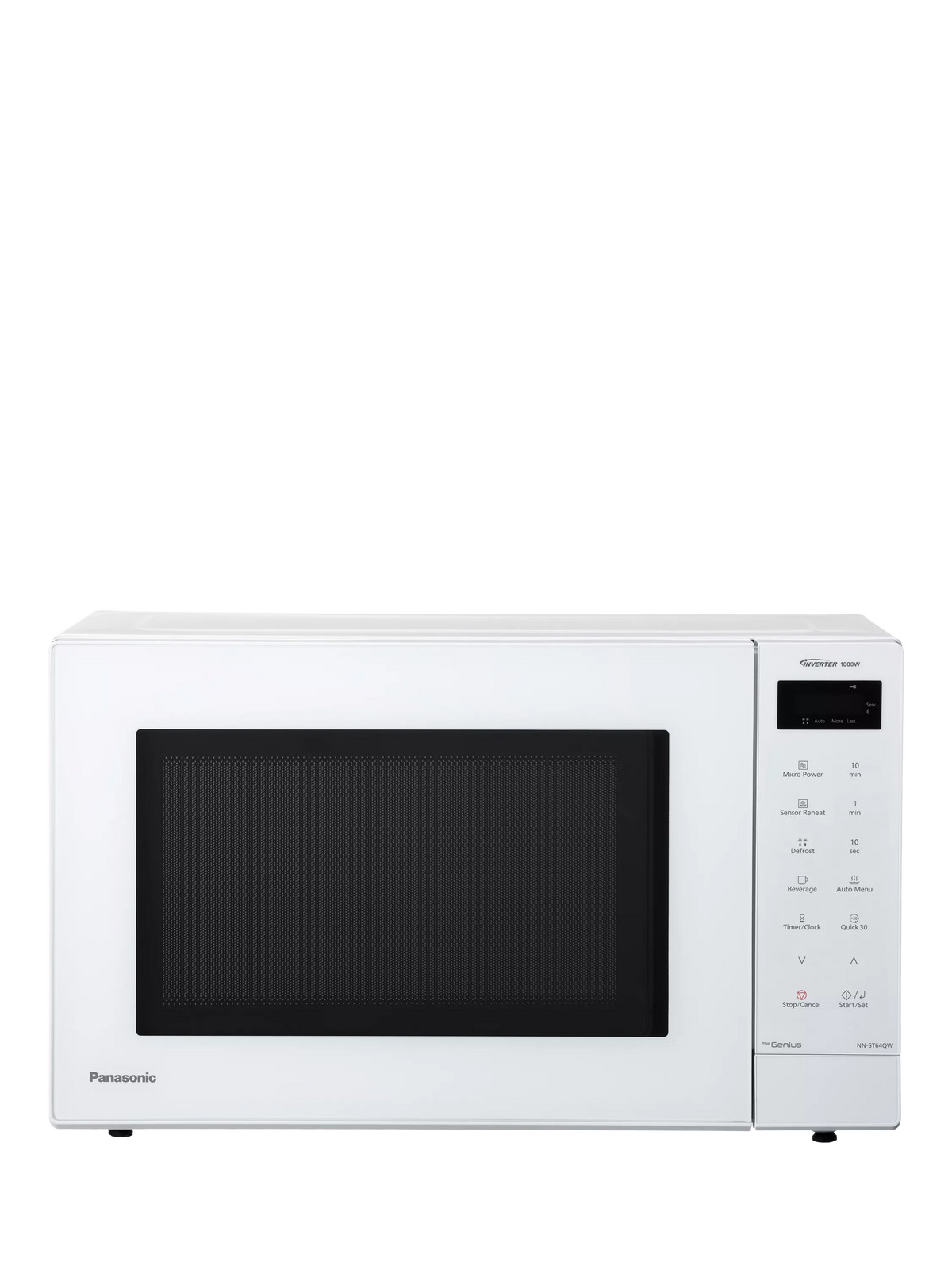 Panasonic white freestanding microwave 32L (British brand)