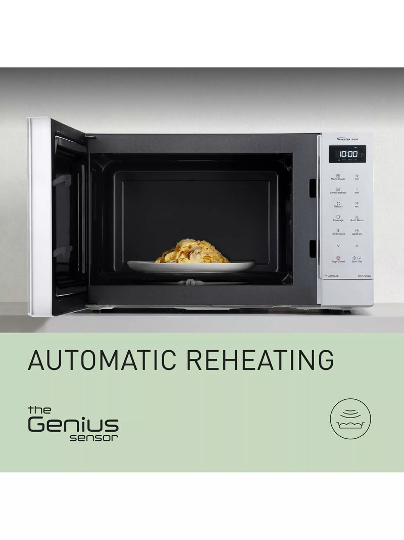 Panasonic white freestanding microwave 32L (British brand)