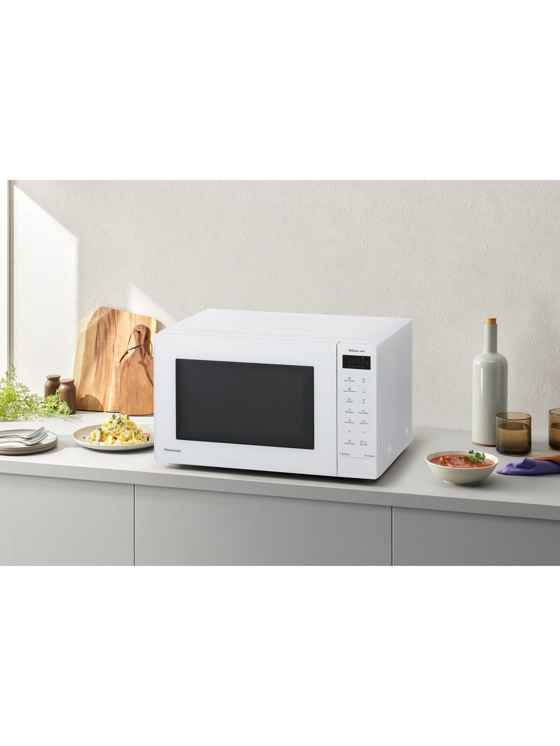 Panasonic white freestanding microwave 32L (British brand)