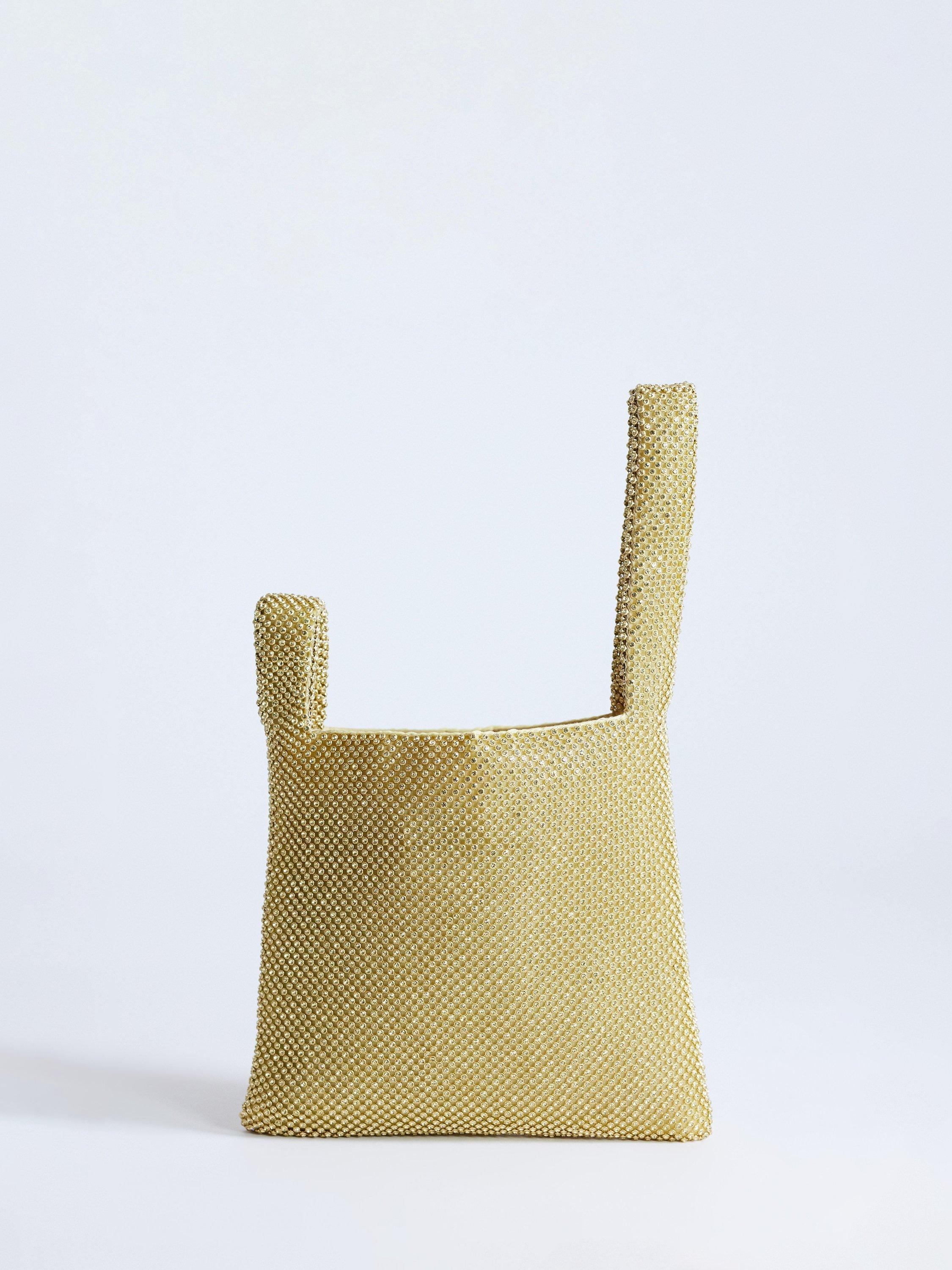 Topshop Gwyn embellished gold grab bag (British brand)