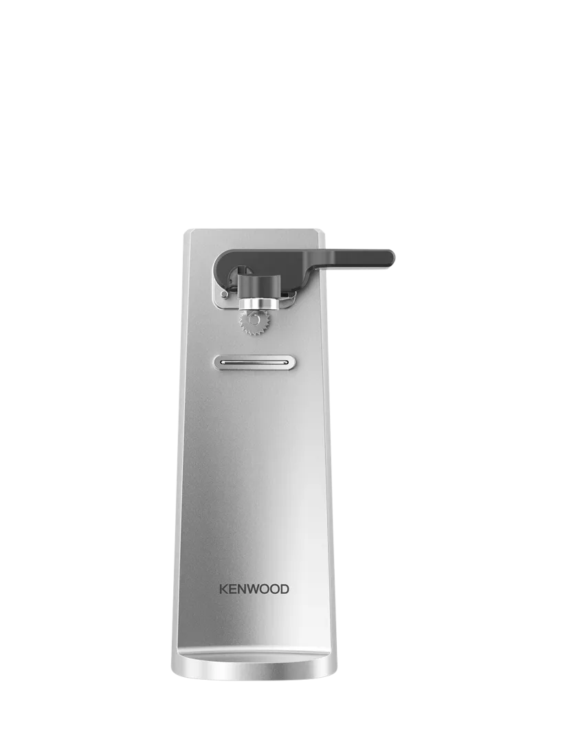 Kenwood electric can opener silver countertop appliance, imported from the UK