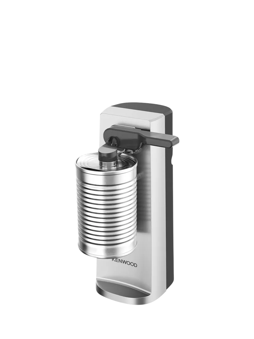 Kenwood electric can opener silver countertop appliance, imported from the UK