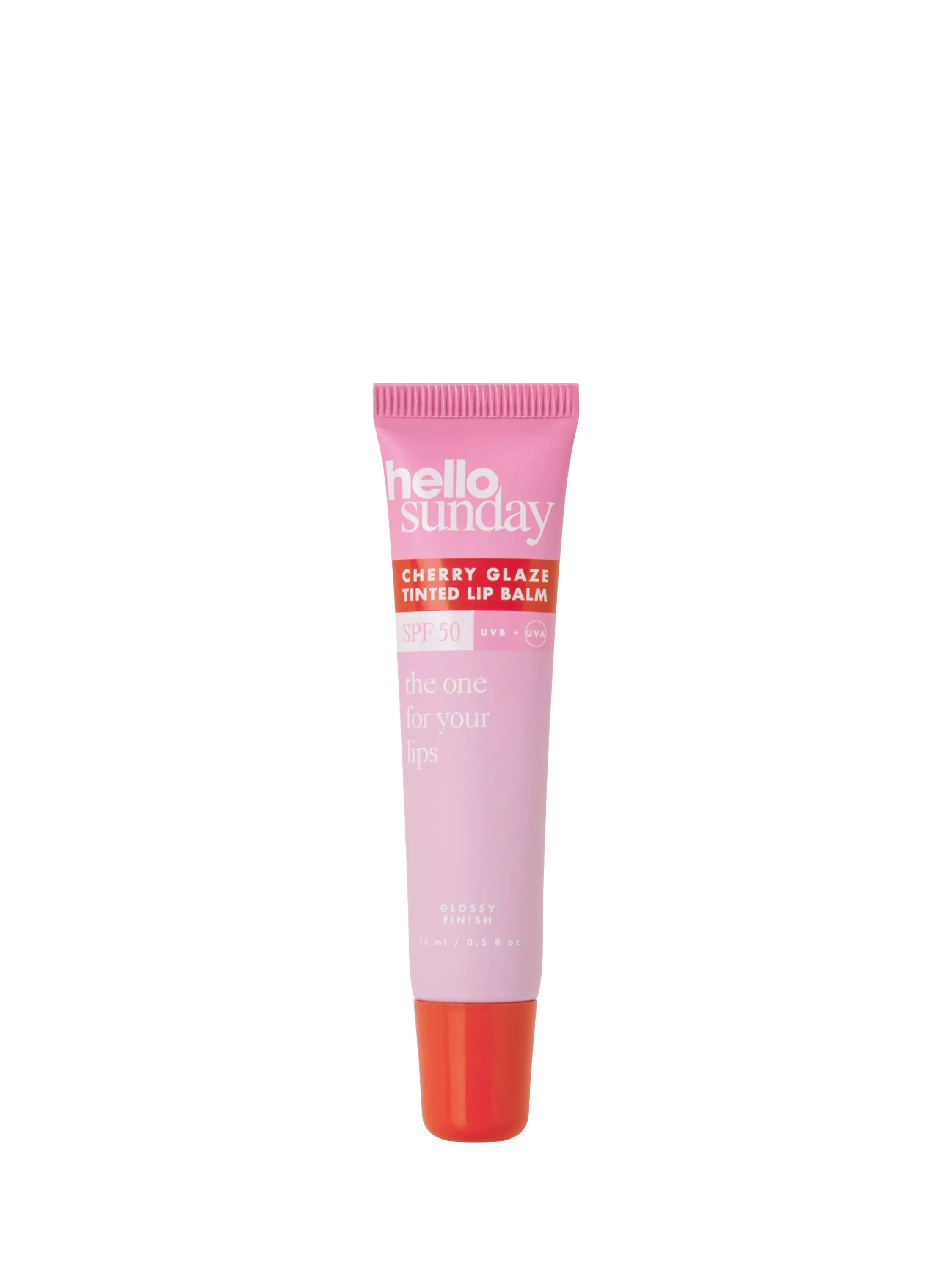 Hello Sunday tinted lip balm SPF 50 15ml Cherry Glaze (British brand)