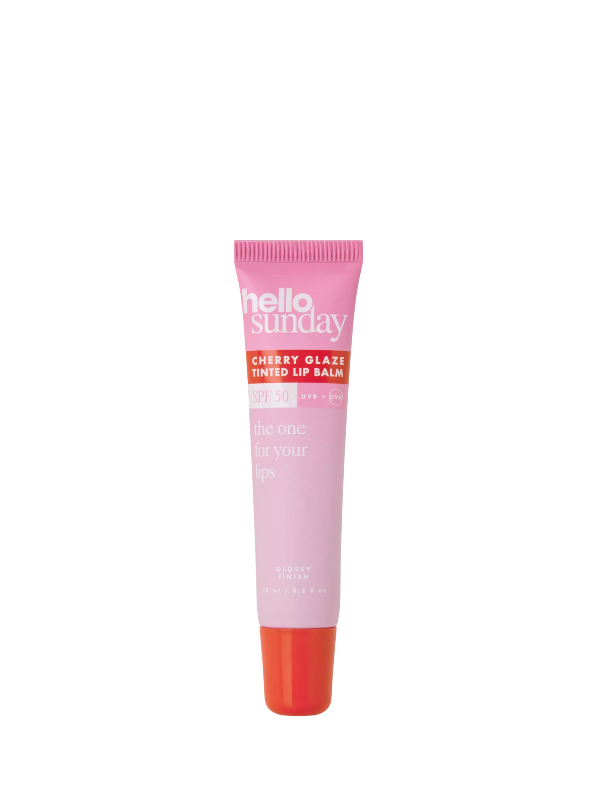 Hello Sunday tinted lip balm SPF 50 15ml Cherry Glaze (British brand)
