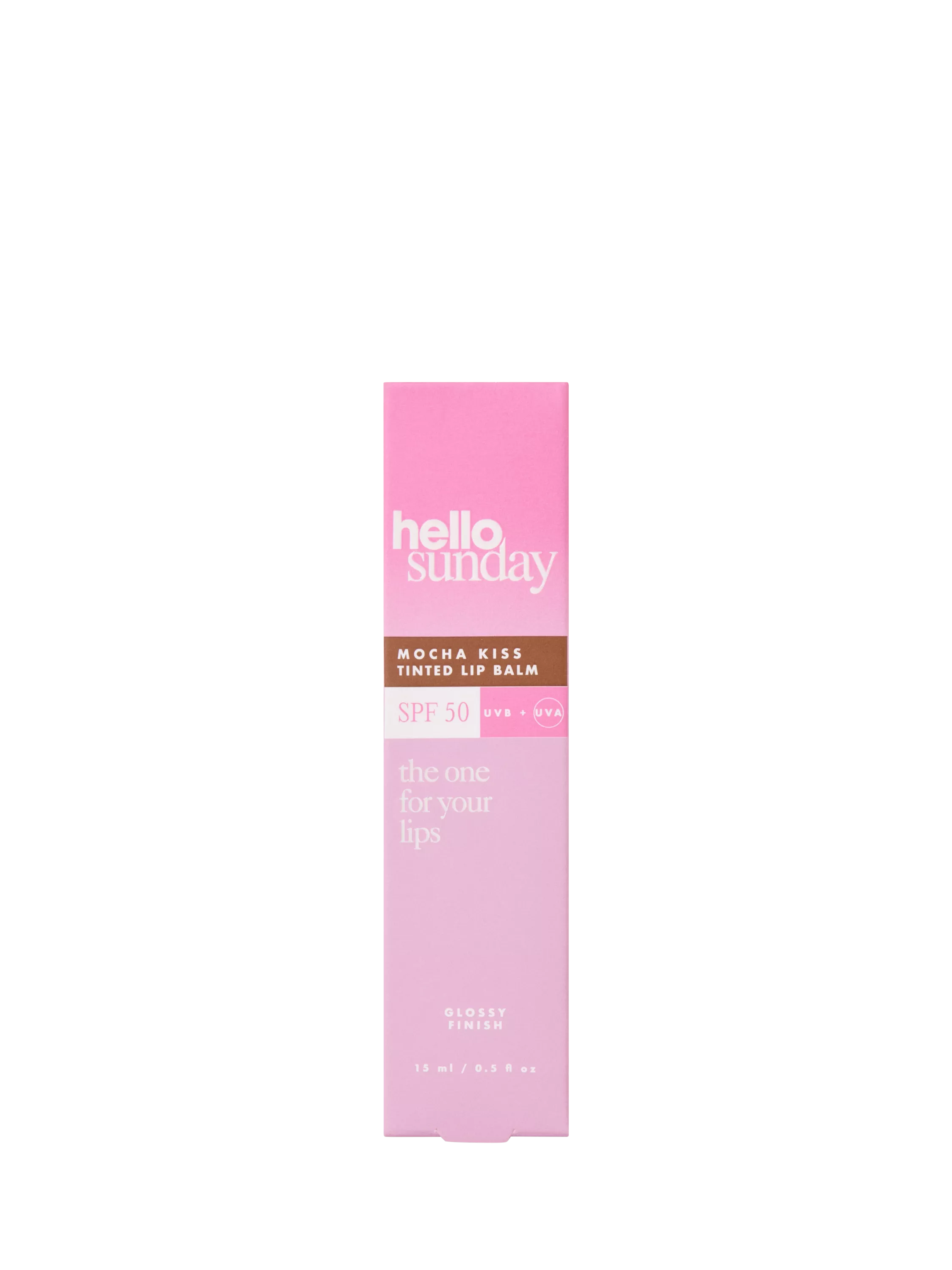 Hello Sunday tinted lip balm Mocha Kiss 15ml, imported from the UK