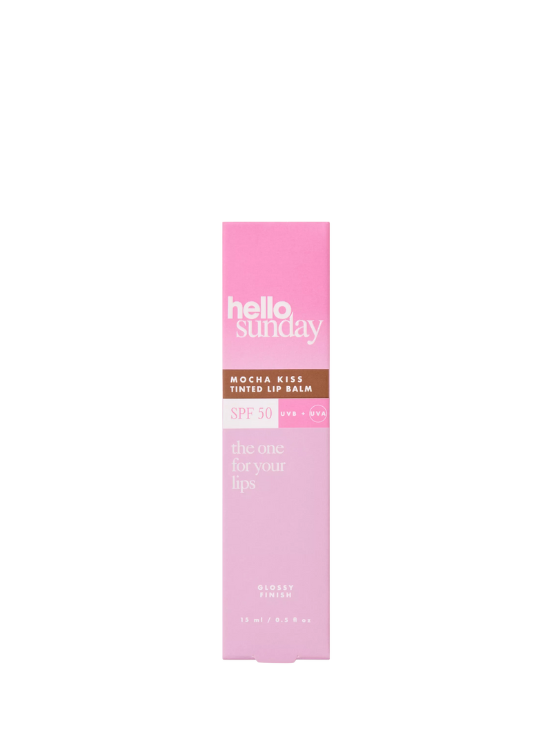 Hello Sunday tinted lip balm Mocha Kiss 15ml, imported from the UK
