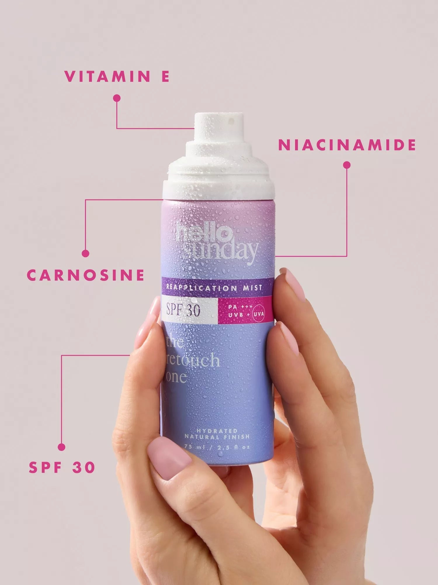 Hello Sunday The Retouch One SPF 30 mist 75ml, UK version