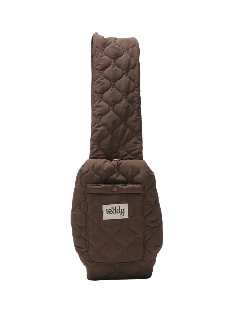 By Teddy quilted pet sling chocolate brown, imported from the UK