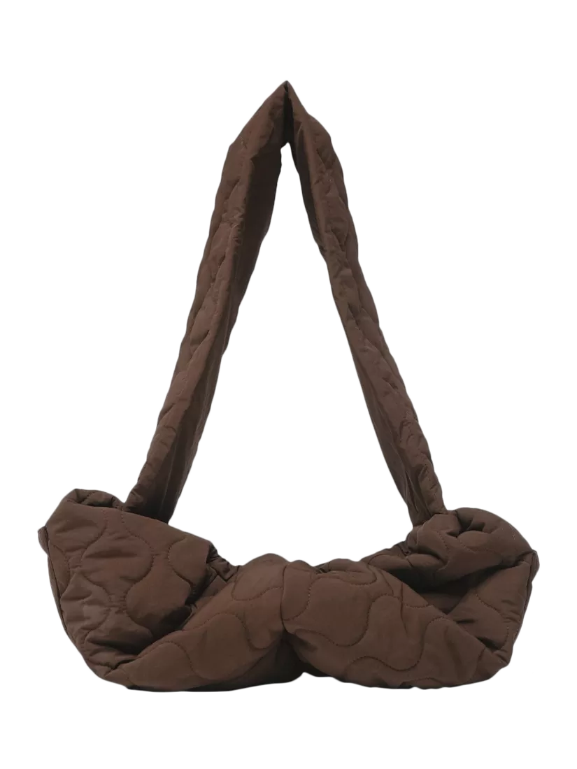 By Teddy quilted pet sling chocolate brown, imported from the UK