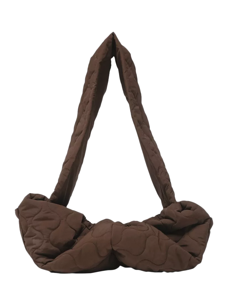 By Teddy quilted pet sling chocolate brown, imported from the UK