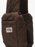 By Teddy quilted pet sling chocolate brown, imported from the UK