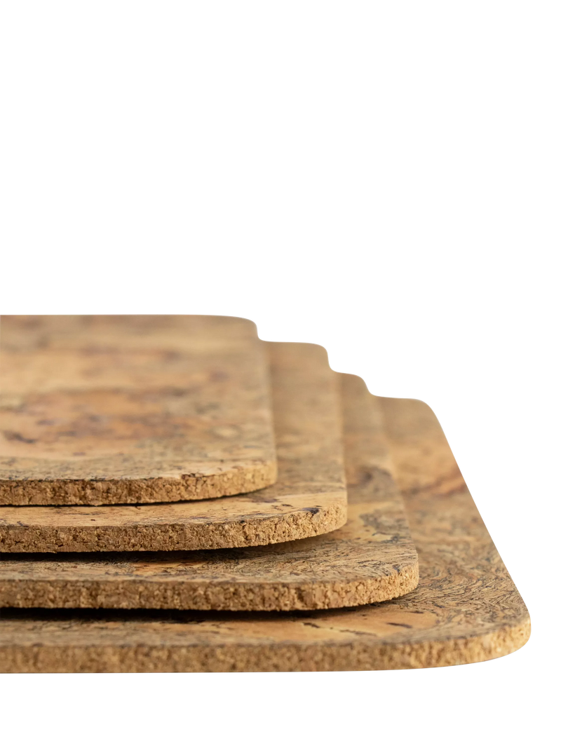 LIGA natural cork placemats set of 4 rectangular (British brand)