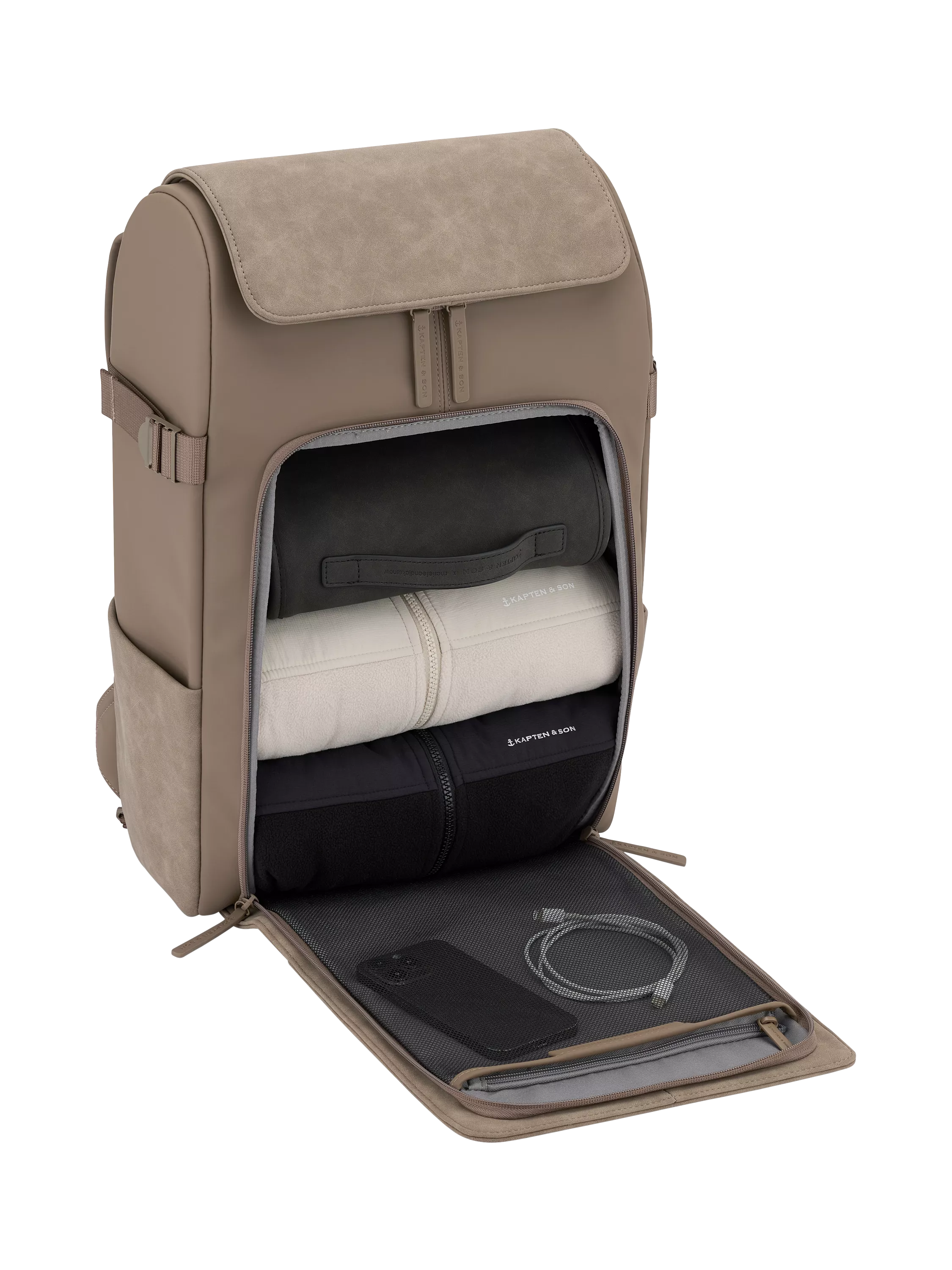 Kapten & Son Bali backpack 25L Walnut - British product