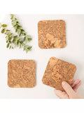 LIGA cork coasters set of 4, natural (British brand)