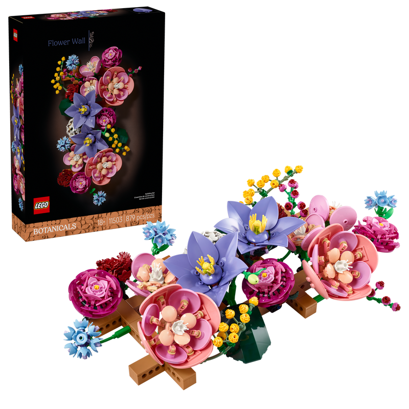 LEGO Botanicals Flower Wall building set 879 pieces, UK version