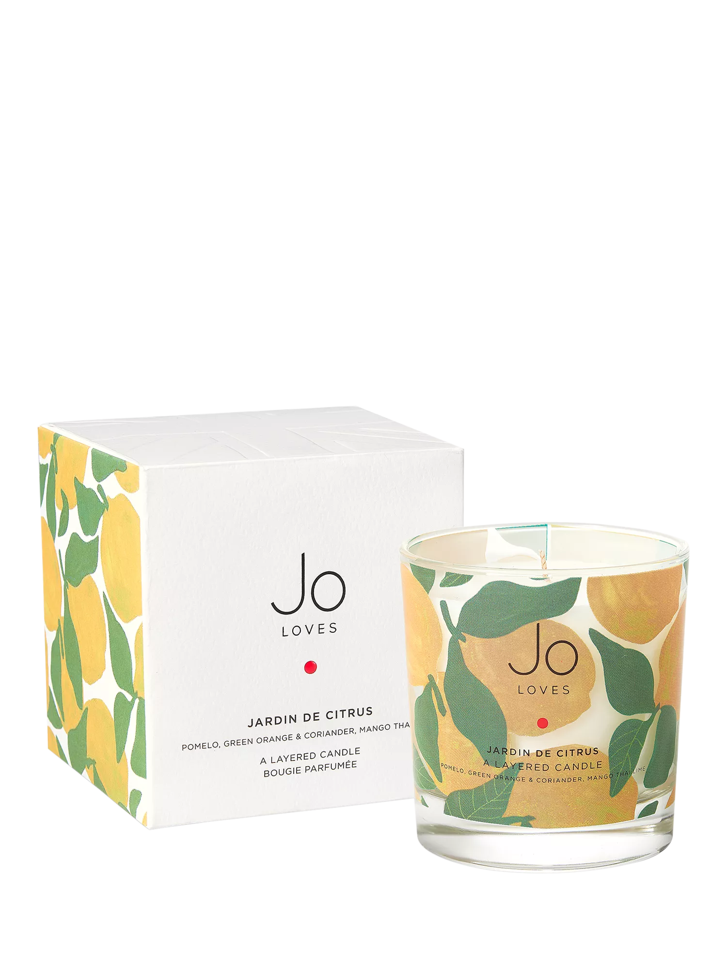 Jo Loves layered candle Jardin De Citrus 250g, imported from the UK