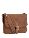 OSPREY LONDON Chocolate Leather Messenger Bag 27x31x7cm - British product