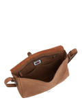 OSPREY LONDON Chocolate Leather Messenger Bag 27x31x7cm - British product