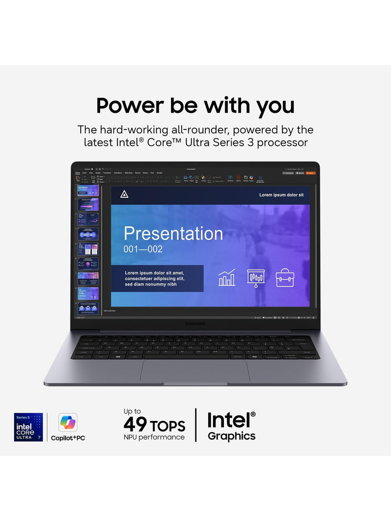 Samsung Galaxy Book6 laptop 14 inch WUXGA grey - British product