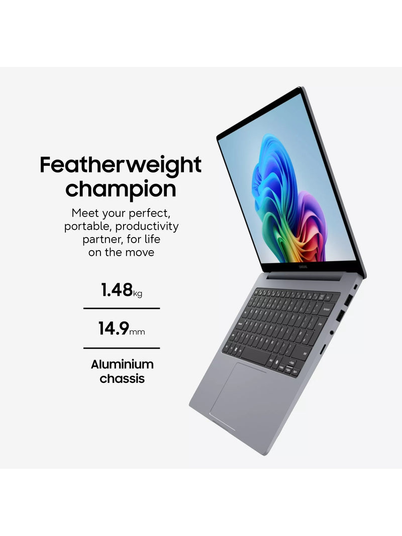 Samsung Galaxy Book6 laptop 14 inch WUXGA grey - British product