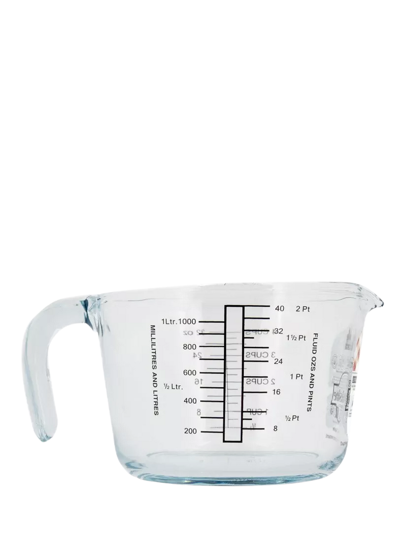 Ôcuisine glass measuring jug clear 1L - British product