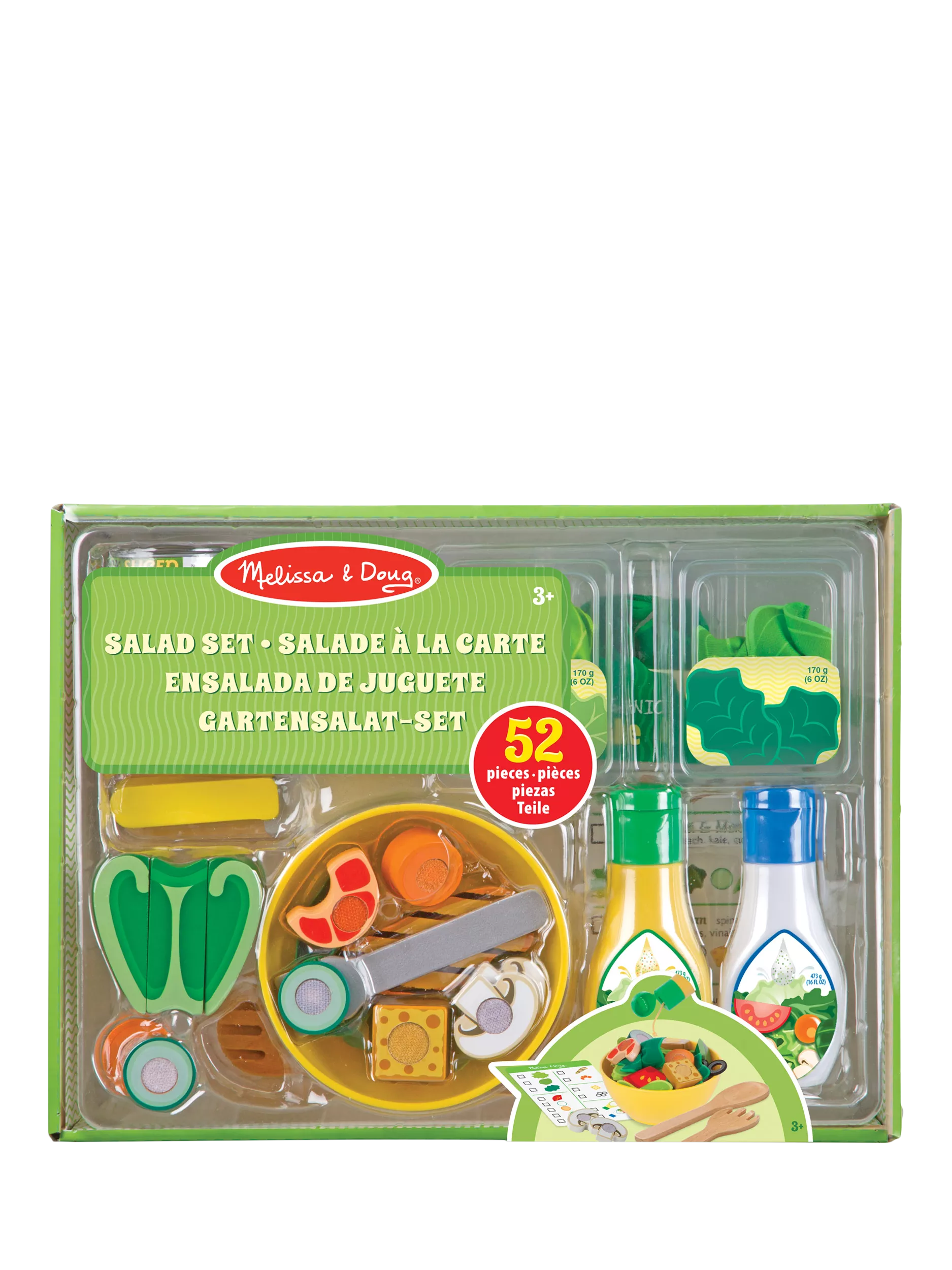 Melissa & Doug salad play set with spinner, imported from the UK